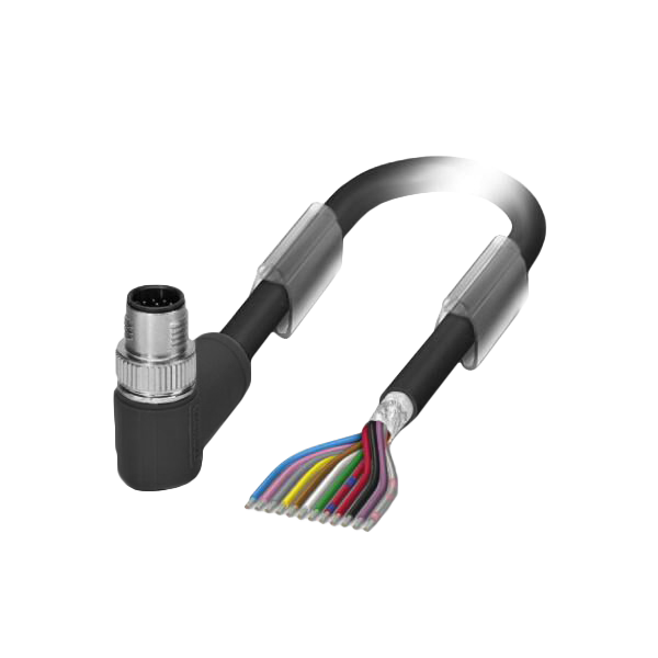 Artikeldetailsicht Artikeldetailsicht for CONNECTOR CABLE M12 12-POL 1,5M PLUG ELBOW